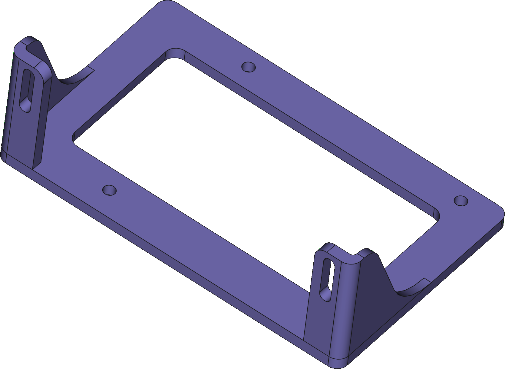 Hardware parts laid out on table