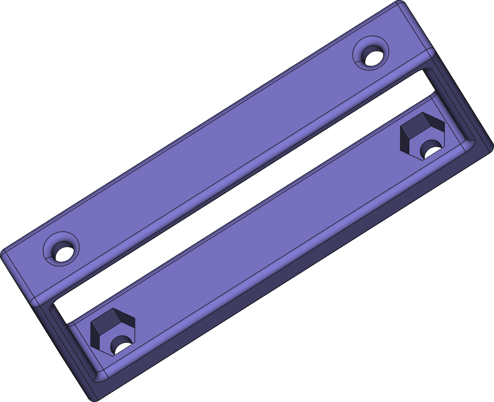 3d view of underside of power mount